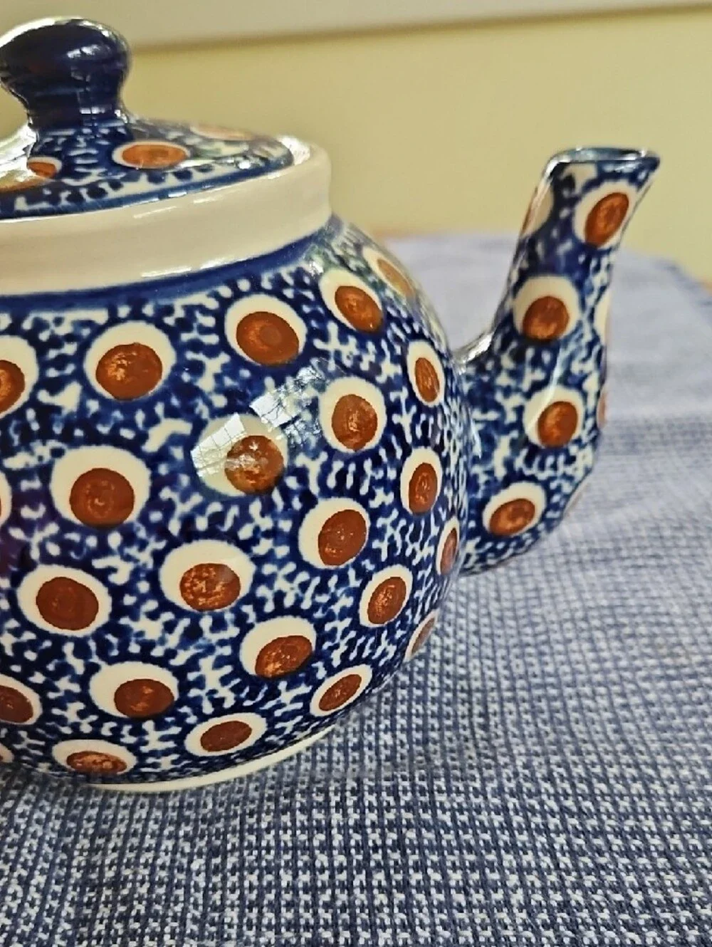 Polish Pottery Round Teapot
